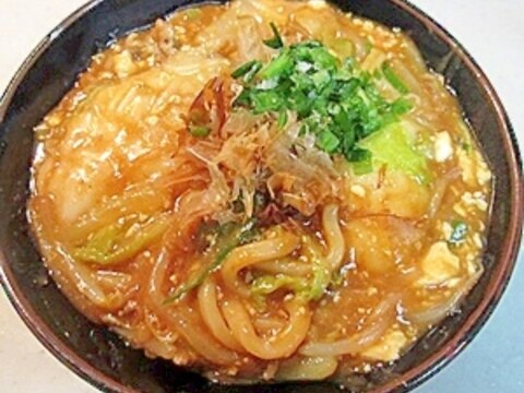 手抜きだけどおいしい！♪餅入りカレーうどん